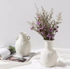 Creative White Ceramic Vase with Holes
