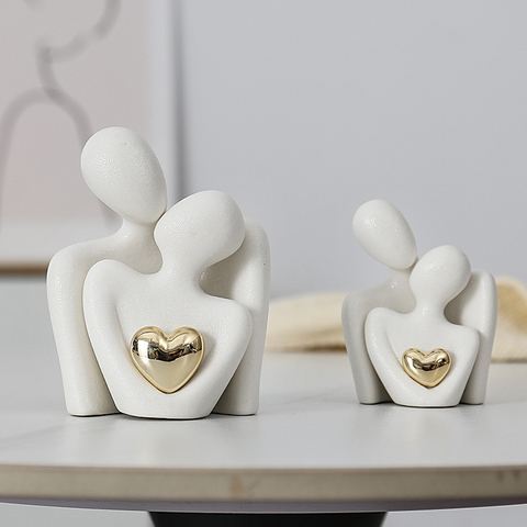 2PCS Couple Figurine Art Crafts