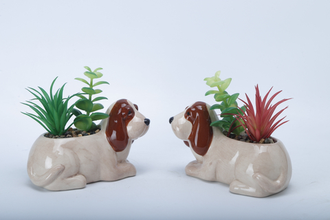 Dog Flower Pot