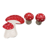 Mushrooms Ceramic Salt & Pepper Shakers