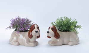 Dog Flower Pot