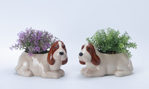 Dog Flower Pot