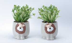 Round Animal Element Flowerpot
