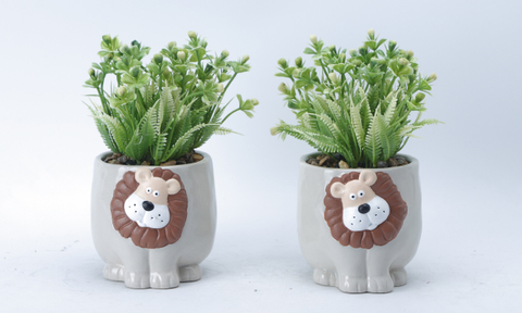 Round Animal Element Flowerpot