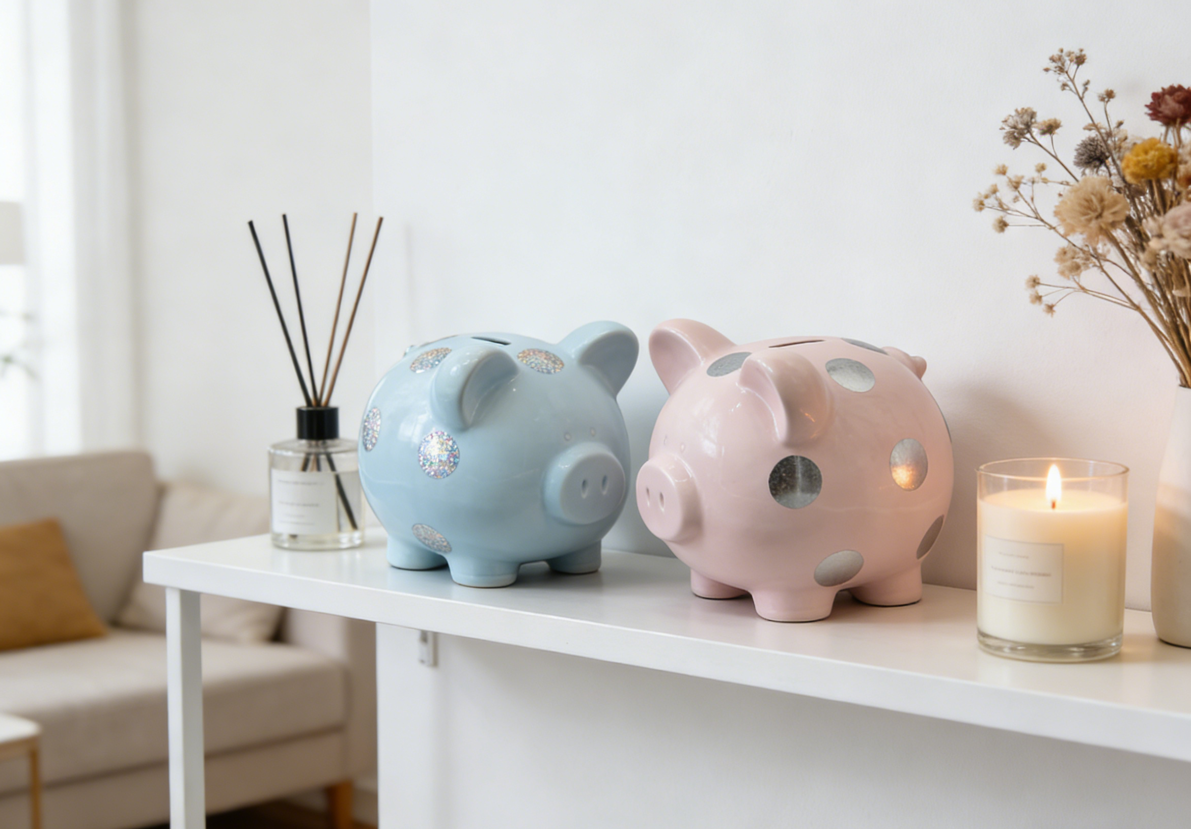 Factory Production Porcelain Pig Savings Bank Hot Sale Money Box