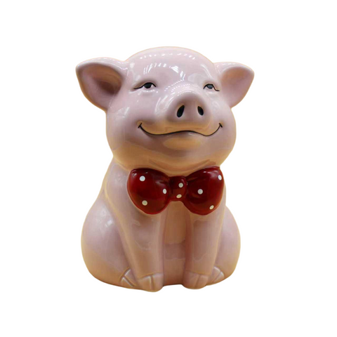 Crafted with smooth porcelain and a cute pig design money box